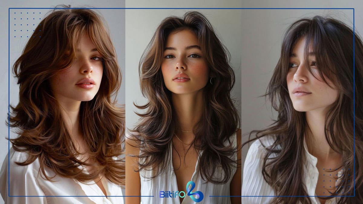 مدل مو لایه‌ای با چتری