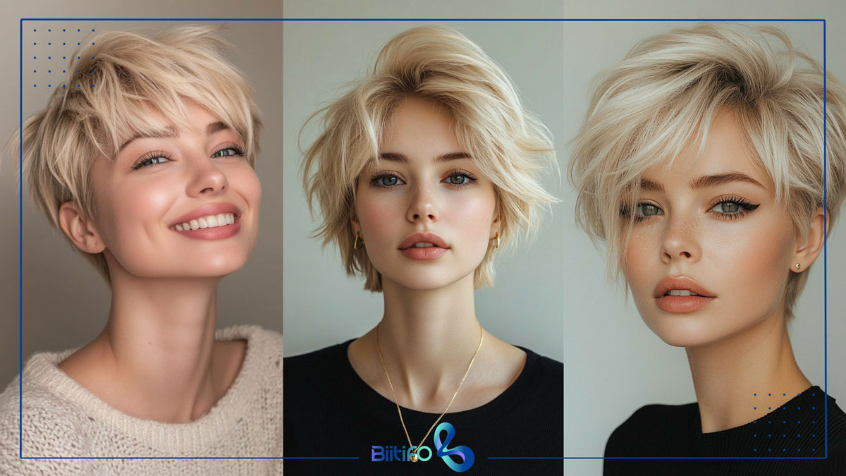 مدل موی کوتاه برای موهای لخت