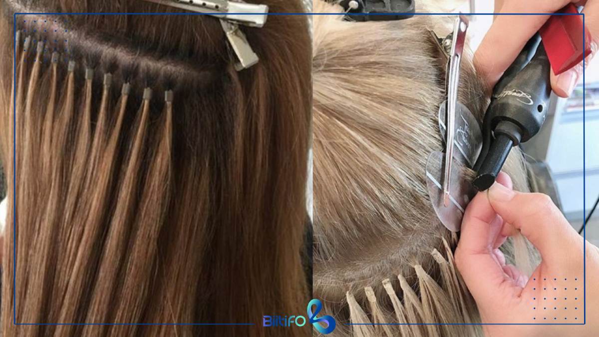 اکستنشن مو مدل کراتینه