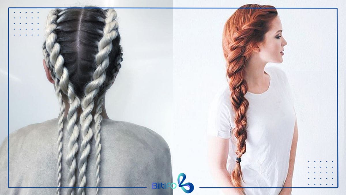 بافت طنابی یا پیچشی (Rope Braids)