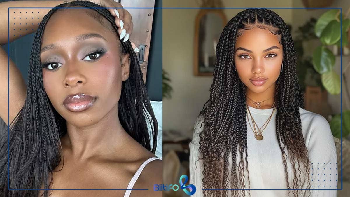 بافت بدون گره (Knotless Braids)