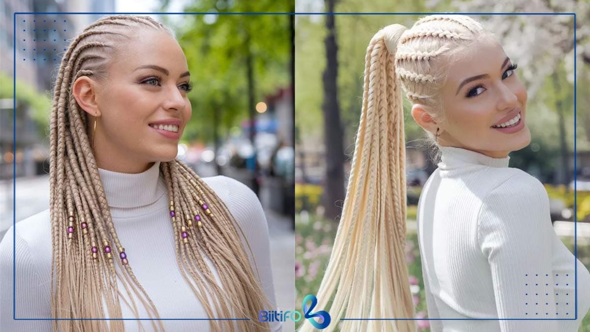 بافت فولانی (Fulani Braids)