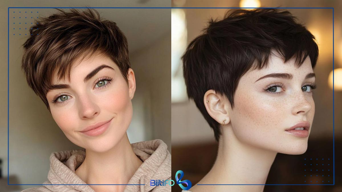 پیکسی کوتاه برای صورت‌های کشیده