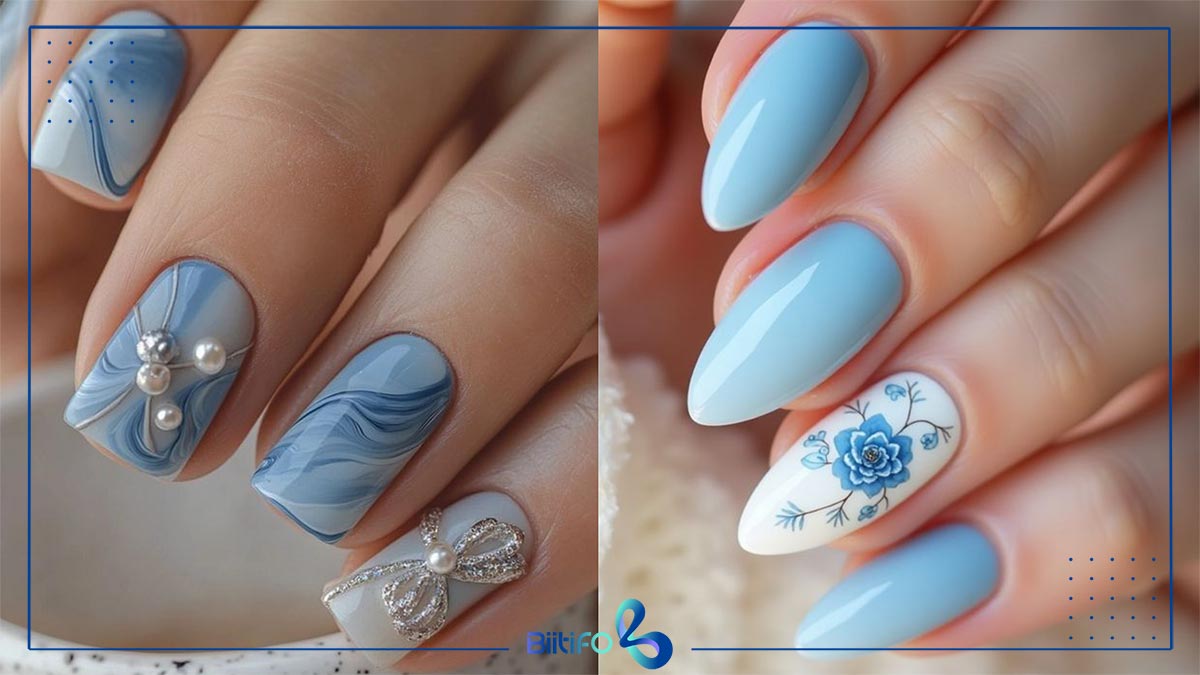 ژلیش ناخن آبی آسمانی