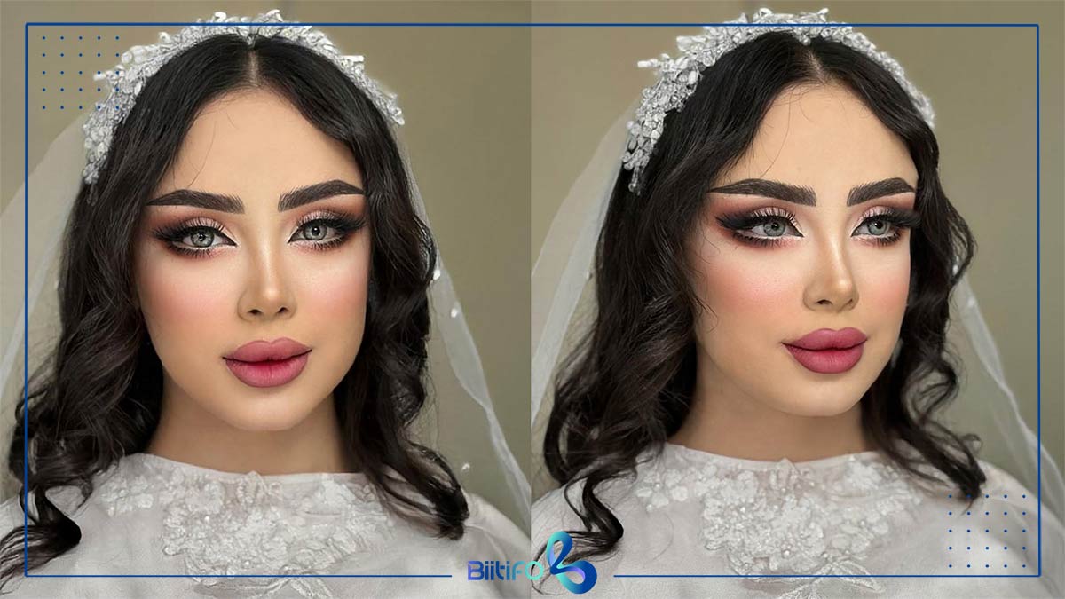 میکاپ عروسکی صورتی برای عروس