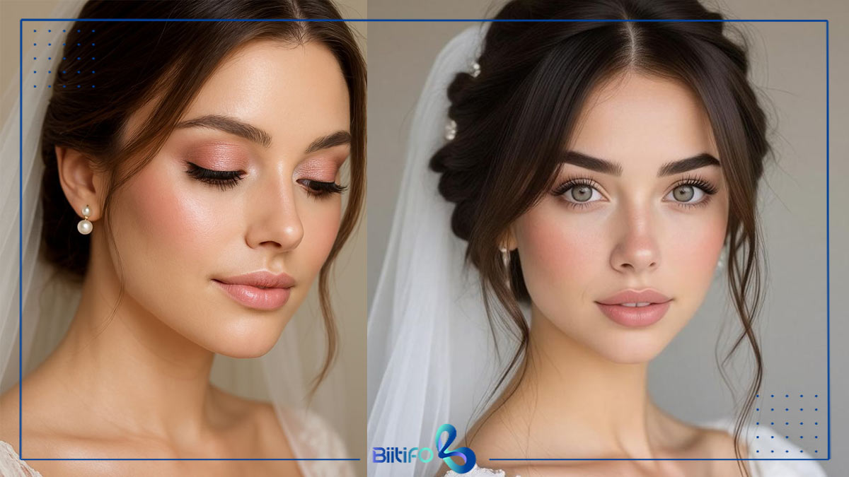 آرایش لایت ساده برای عروس