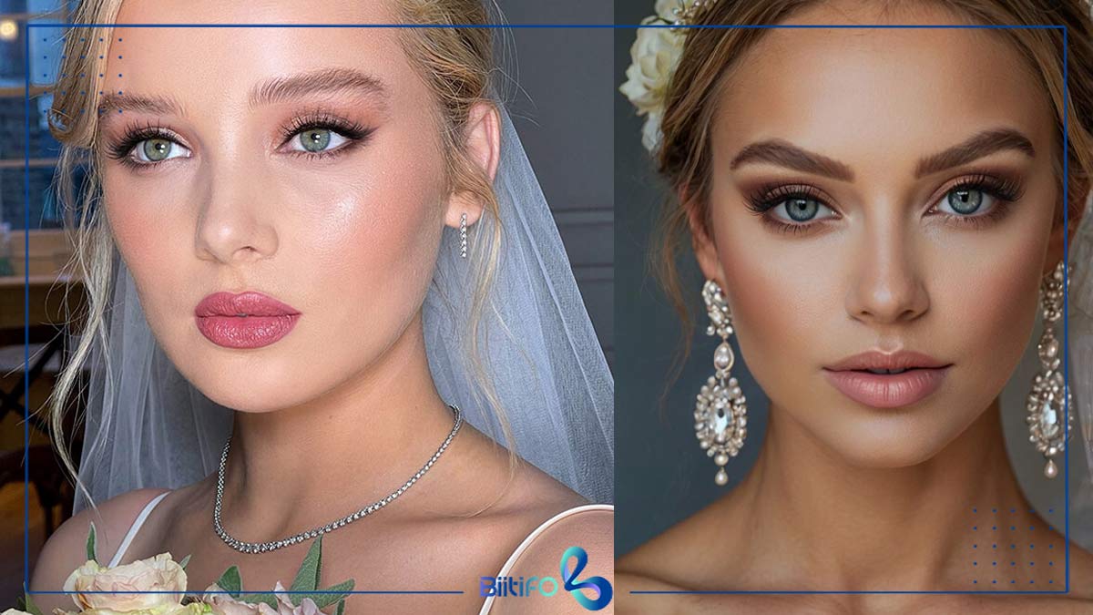 آرایش عروس متناسب با رنگ پوست