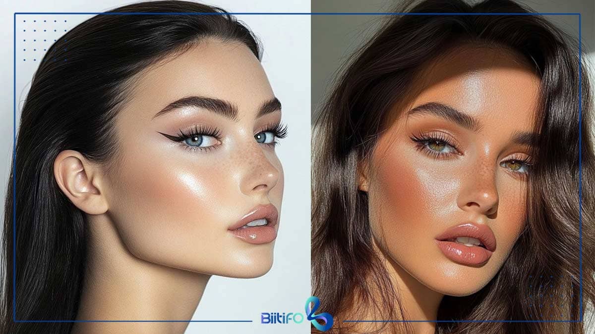 میکاپ تولد گلام و براق 