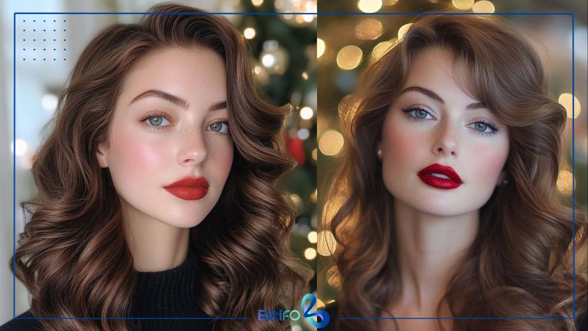 میکاپ عروسکی با رژ قرمز