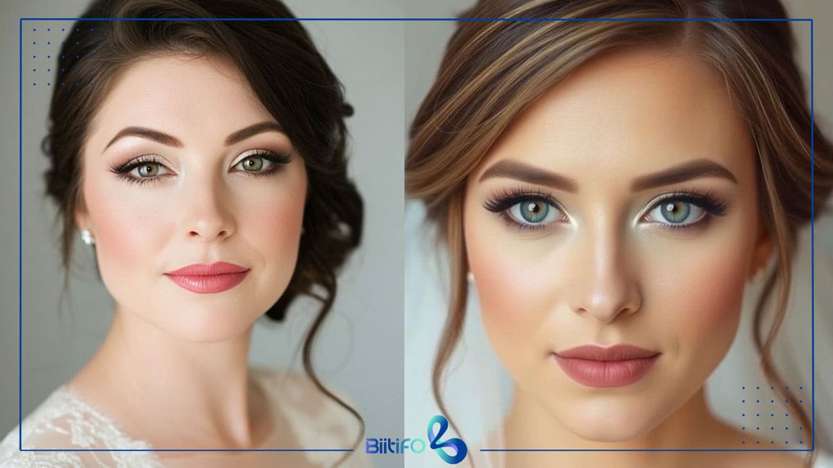 مدل آرایش لایت عروس