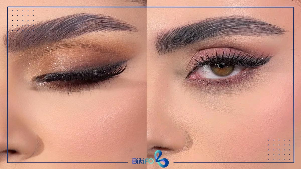 خط چشم مناسب برای چشم‌های پف‌دار