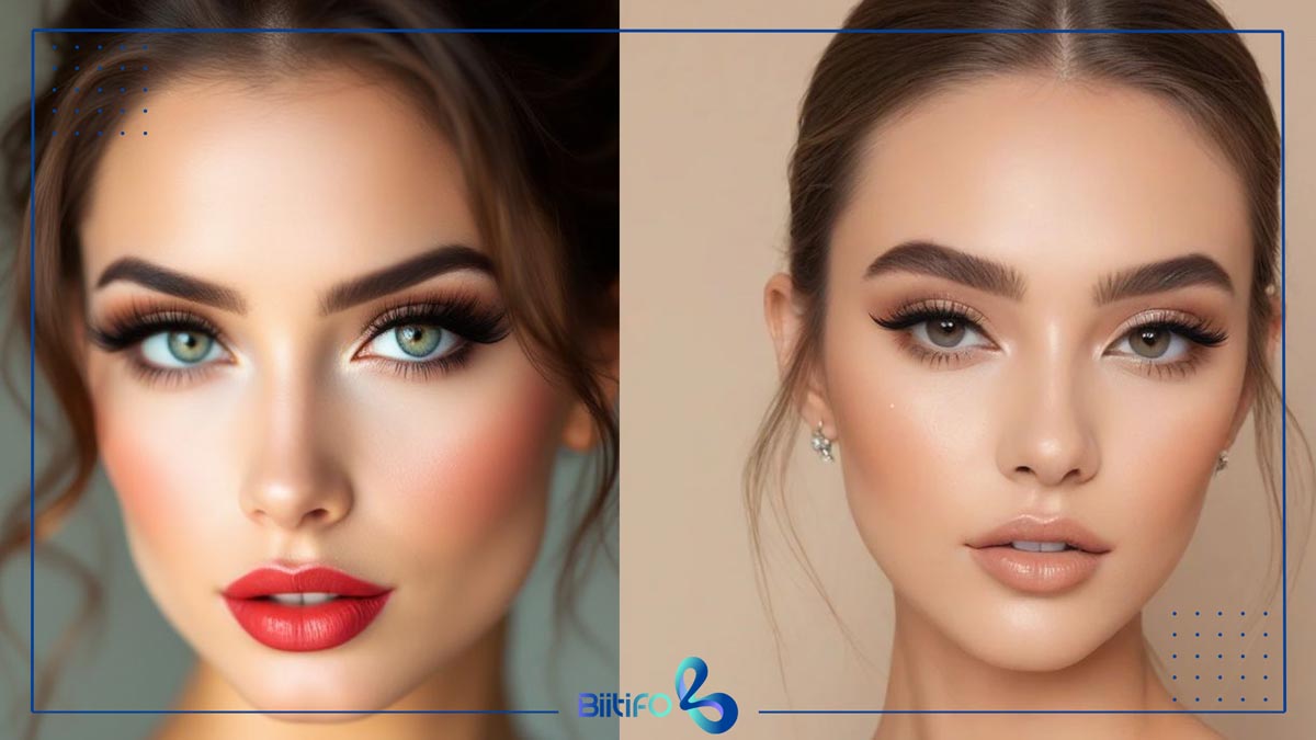 میکاپ چشم پف دار