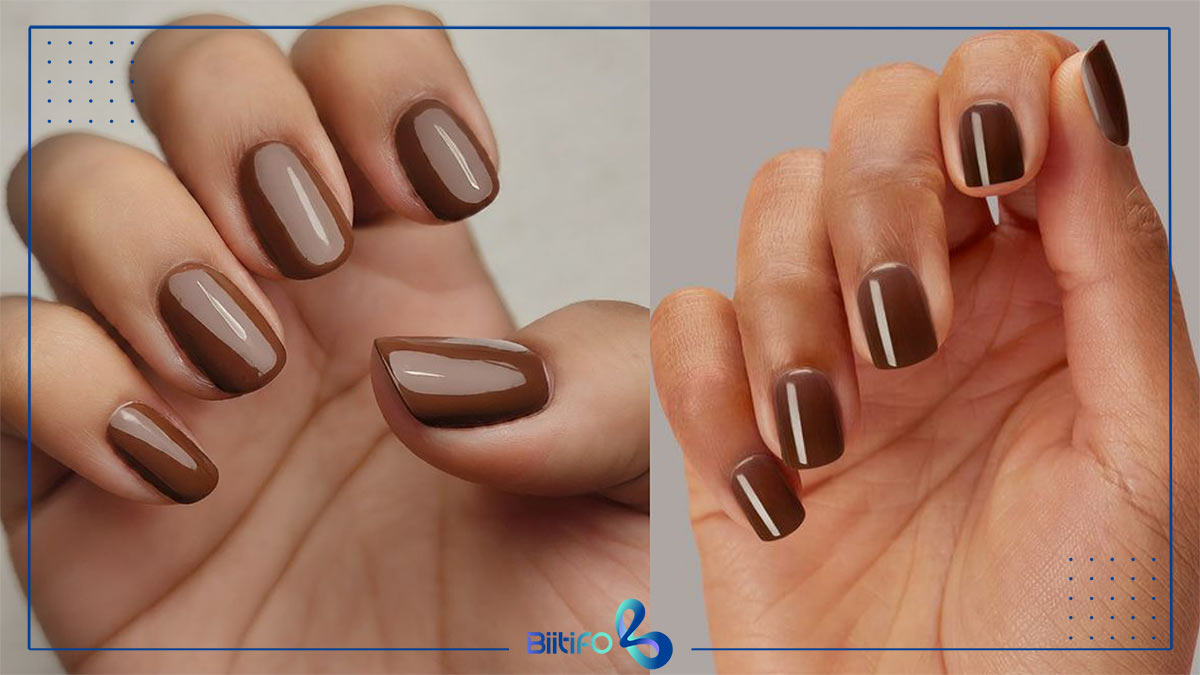 لاک قهوه‌ای برای پوست سبزه