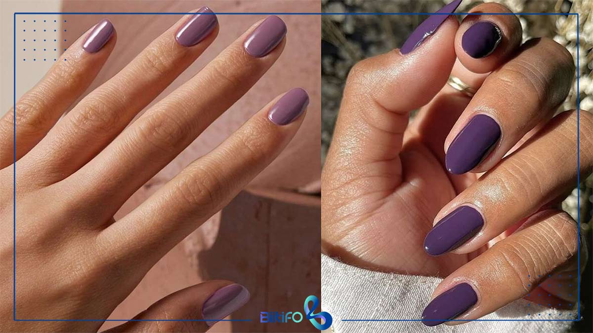 لاک بنفش برای پوست سبزه