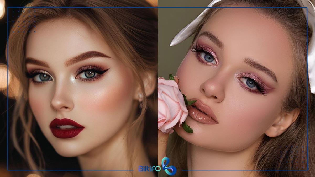 میکاپ اسموکی صورتی