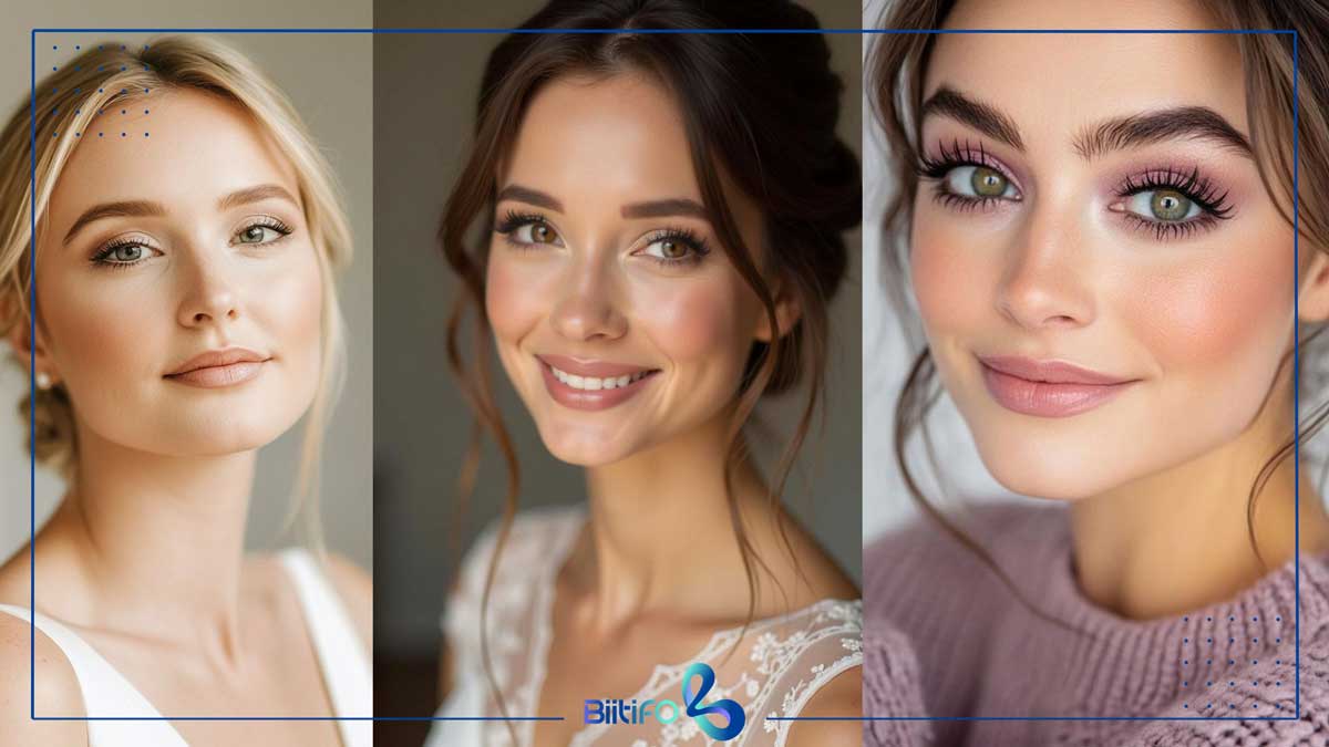 تفاوت میکاپ نچرال با میکاپ لایت و گلام