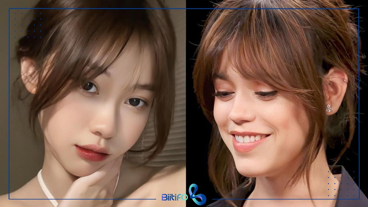 مدل موی چتری کم‌پشت کره‌ای