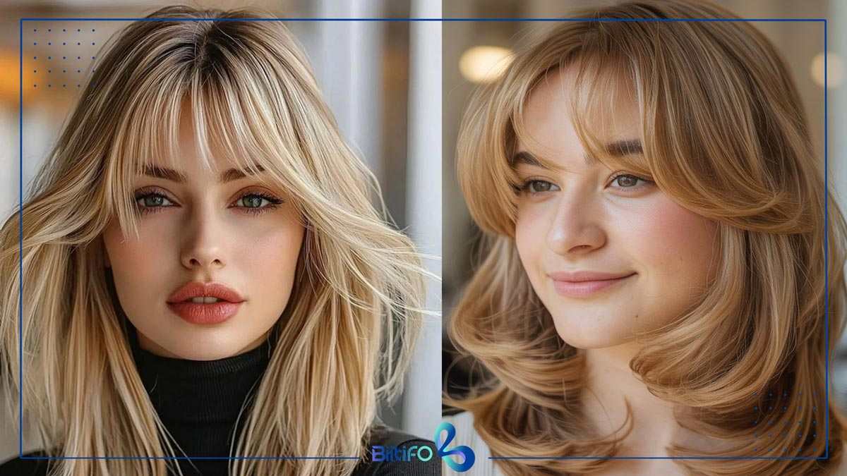مدل موی چتری پروانه‌ای
