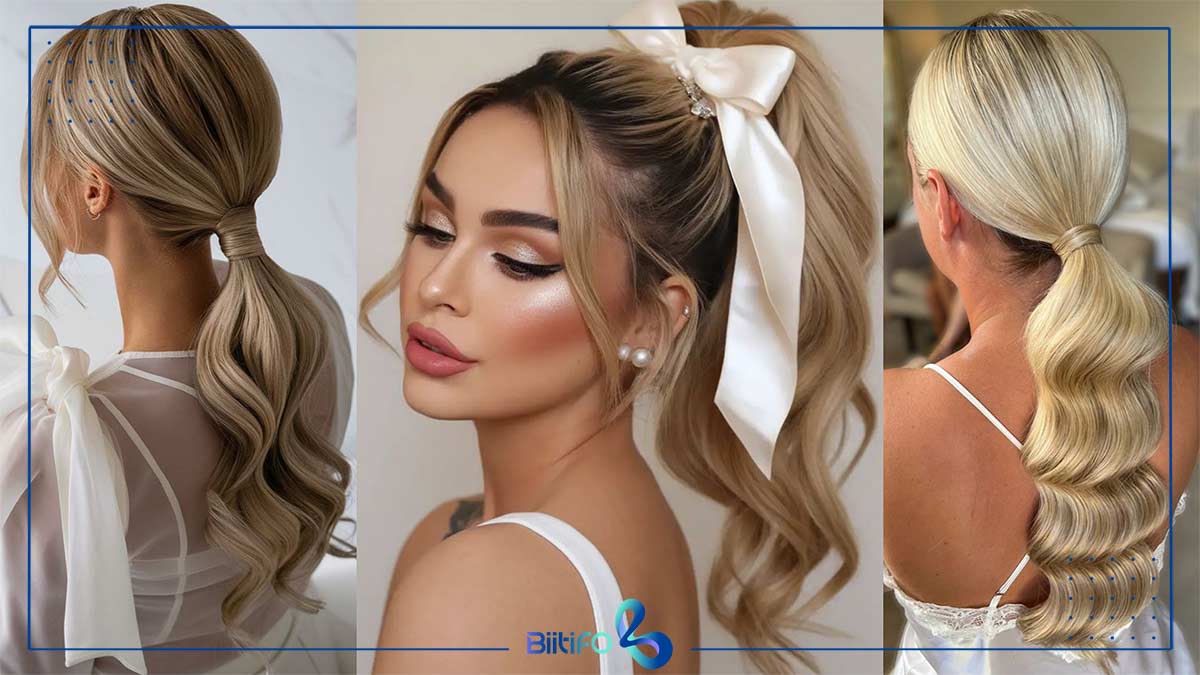مدل موی دم اسبی برای مهمانی
