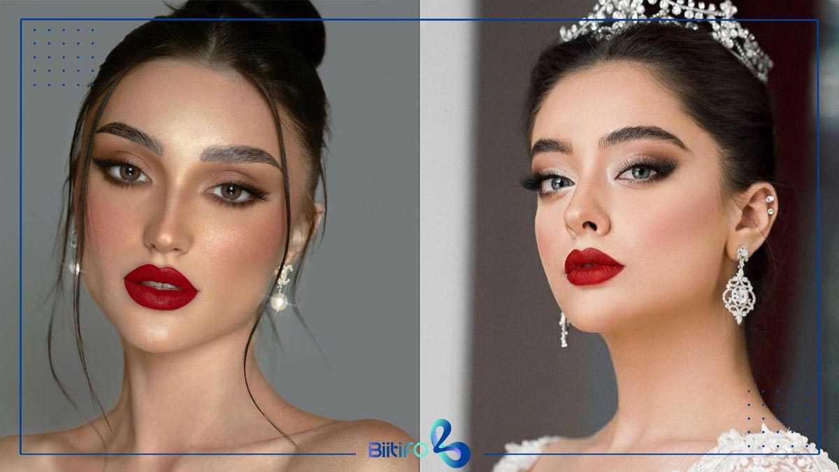 وینتیج با رژ قرمز
