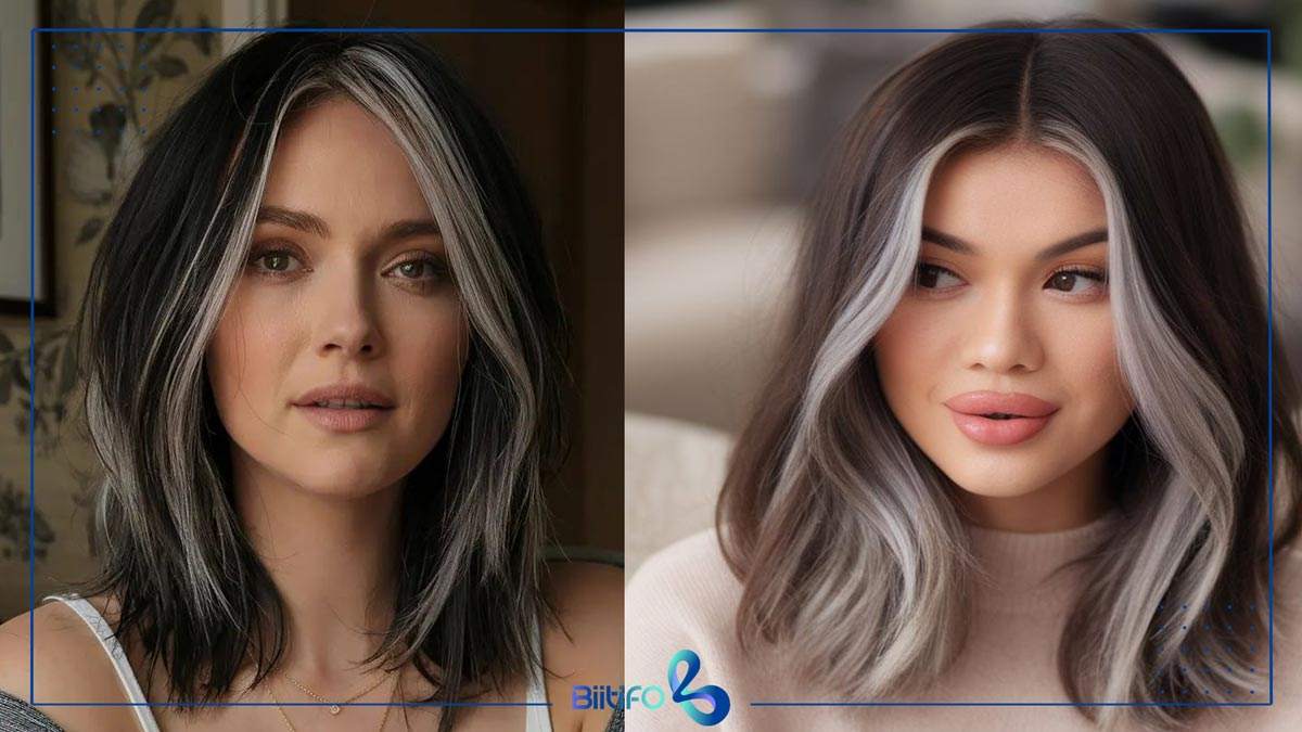 فیس فریم روشن روی موهای تیره