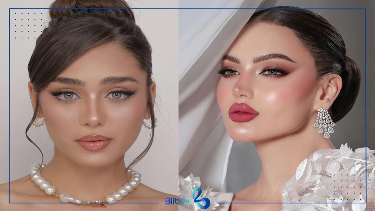 آرایش صورت گرد و سفید