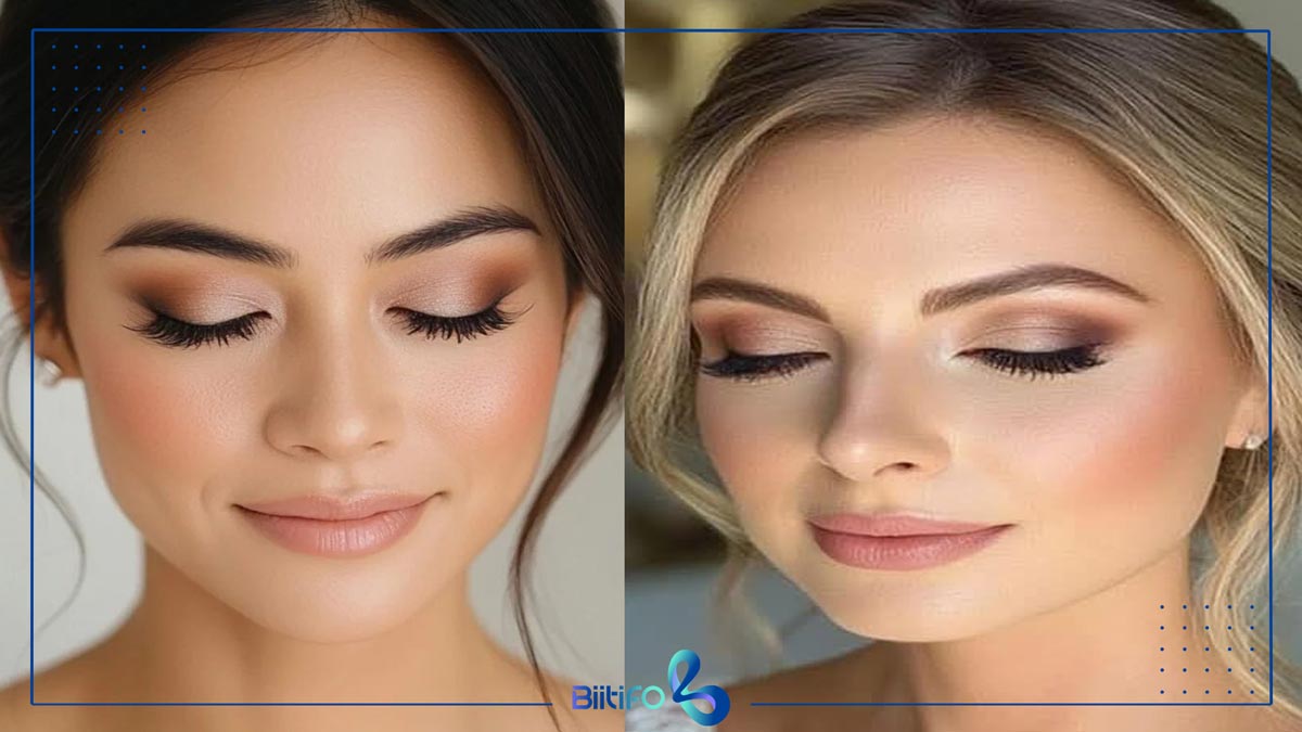 آرایش چشم برای صورت گرد