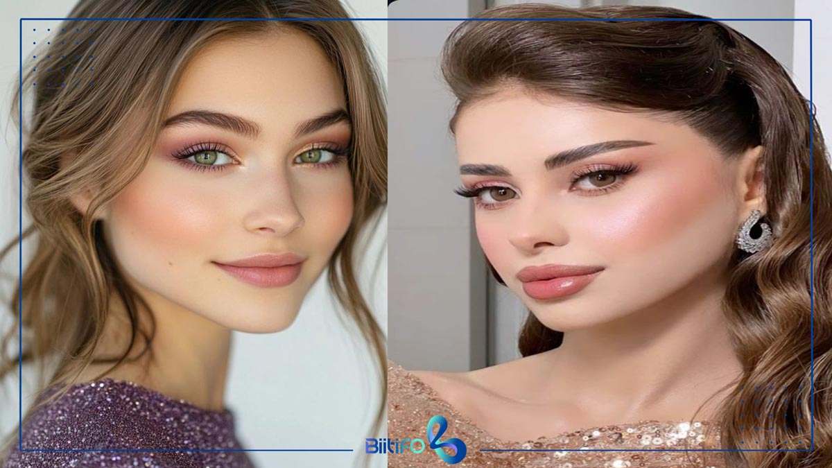 آرایش گونه برای صورت گرد و چاق