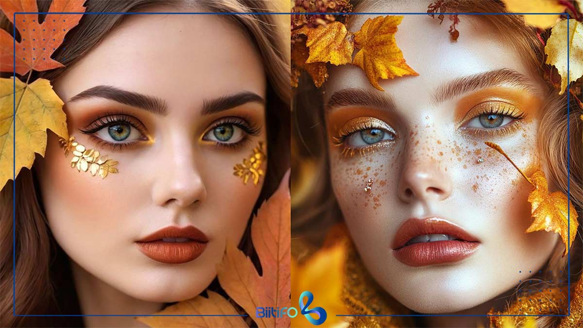 میکاپ فانتزی پاییزی
