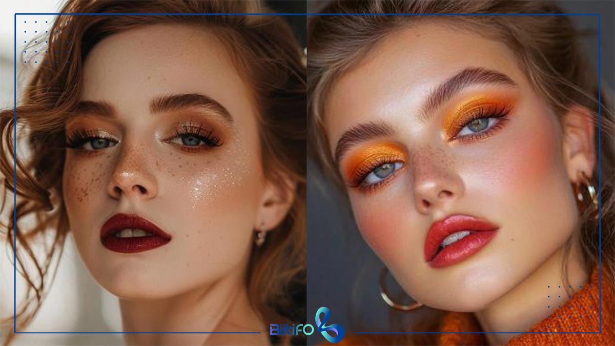 میکاپ فشن پاییزی