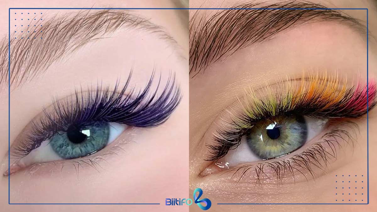 کاشت مژه اسپایکی رنگی