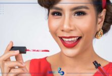 میکاپ با رژ قرمز