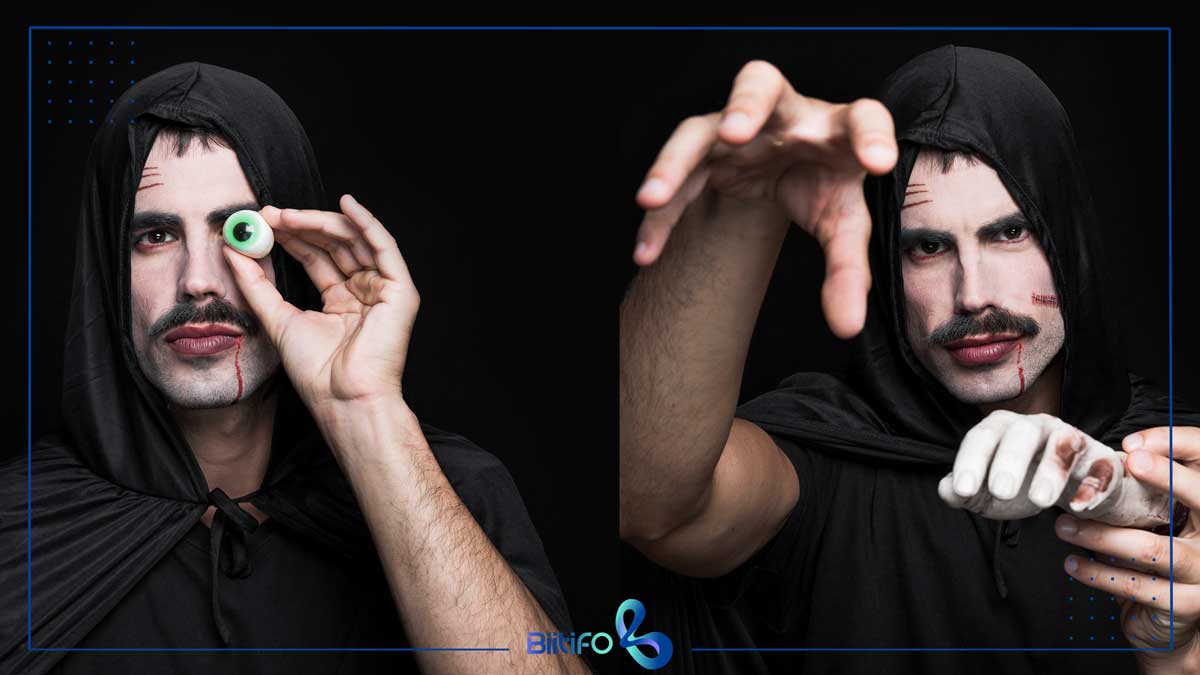 میکاپ هالووین پسرانه ساده